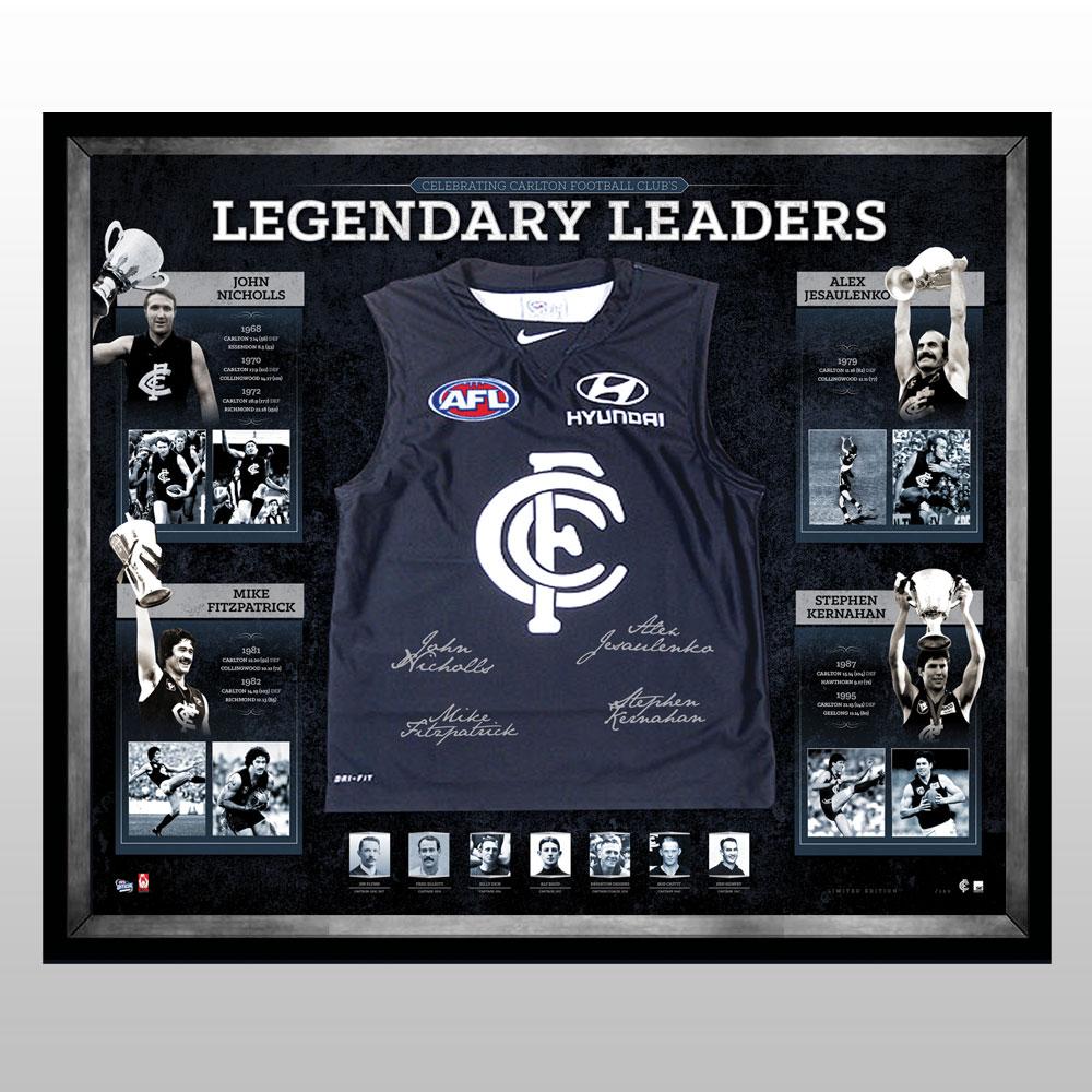 Carlton Blues – Signed & Framed 150th Anniversary Legendary...