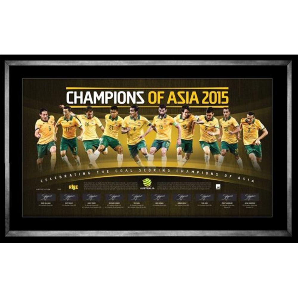 Soccer – Champions of Asia Signed & Framed Limited Edition S...