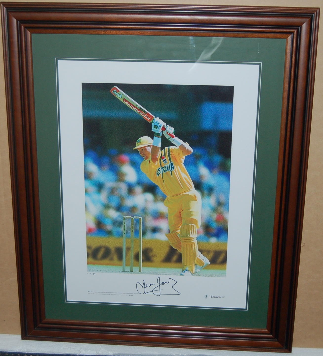 Cricket – Dean Jones Signed & Framed Limited Edition Starsho...