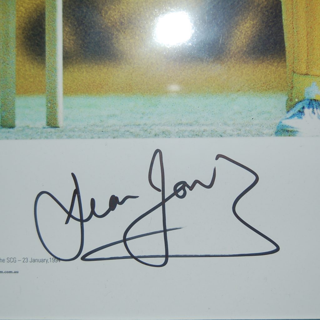 Cricket - Dean Jones Signed & Framed Limited Edition Starshot Print 