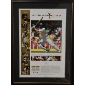 Cricket - Adam Gilchrist Signed & Framed The International Years Print