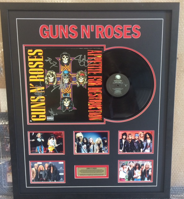 Music Guns N Roses Signed And Framed Album Taylormade Memorabilia Sports Memorabilia Australia