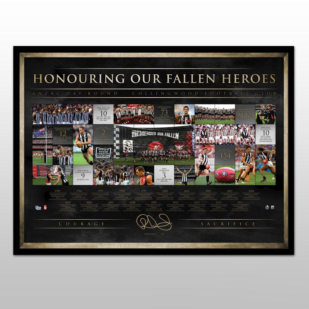 Collingwood Magpies – Signed Collingwood 20 Years of The ANZAC R...