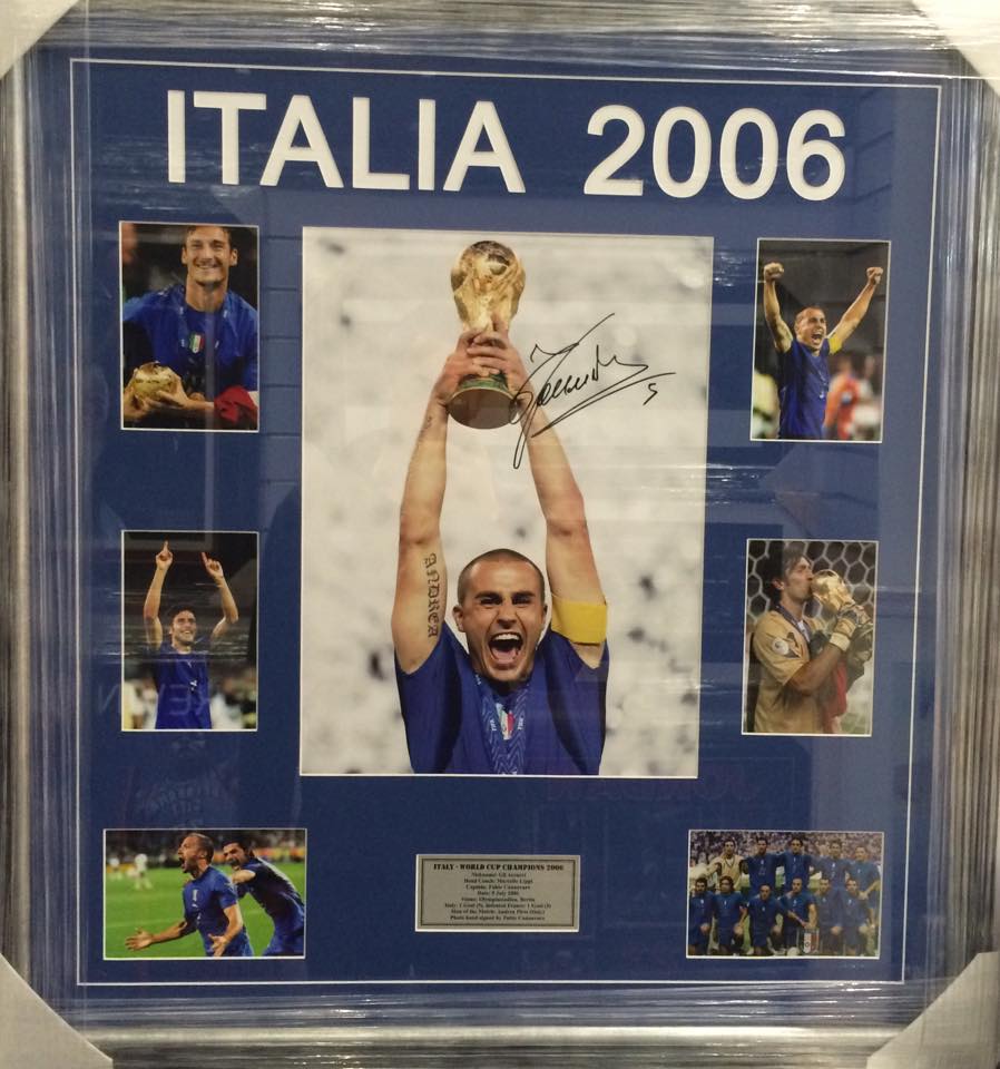 Soccer – Italy 2006 Signed & Framed Photo Collage