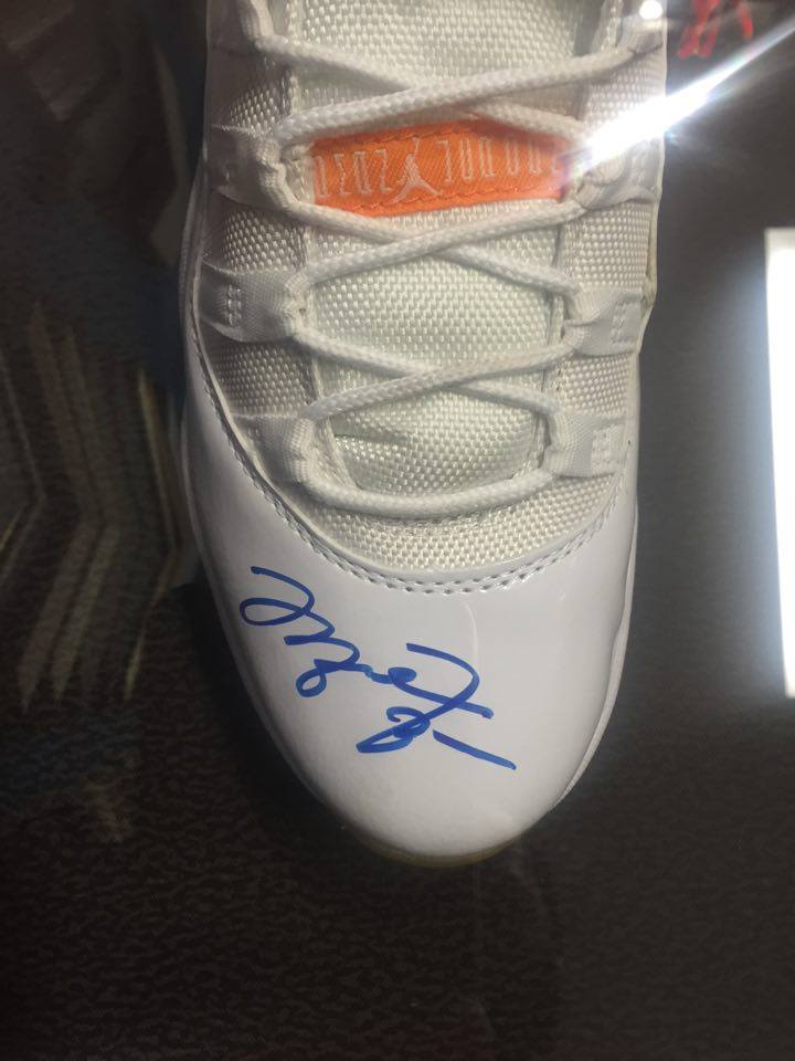 jordan signed shoes