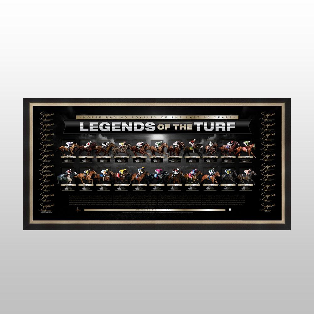 Horse Racing – Legends Of The Turf Signed & Framed Limited E...