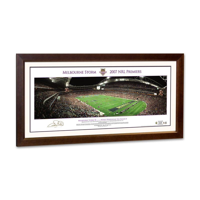 Melbourne Storm – 2007 Signed Limited Edition Premiership Panora...