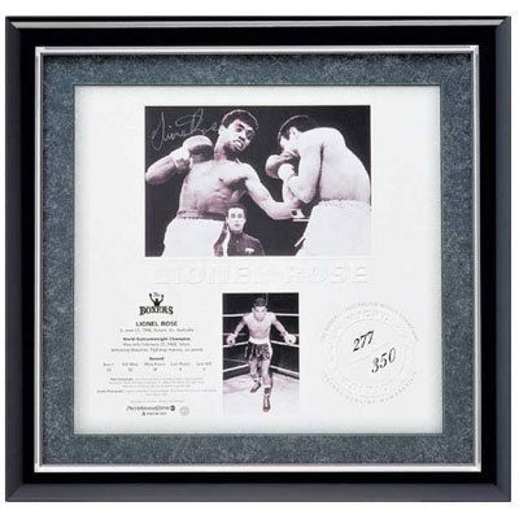 Boxing - Lionel Rose - Signed & Framed Limited Edition 'The Boxers ...