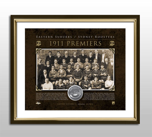Sydney Roosters – 1911 Limited Edition Premiership Medallion Pri...