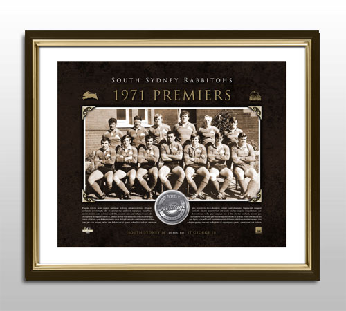 South Sydney Rabbitohs – 1971 Limited Edition Premiership Medall...