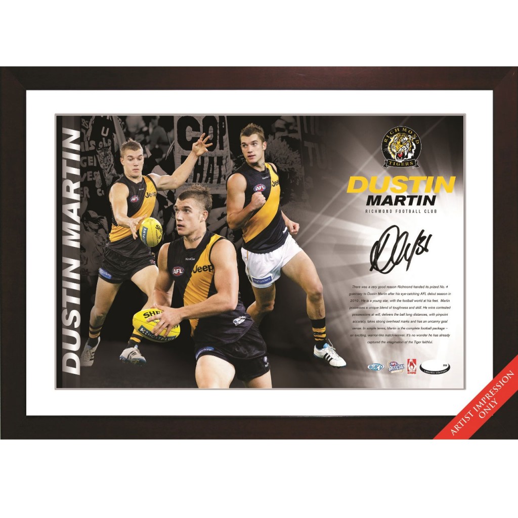 Richmond Tigers – Dustin Martin 2011 Signed and Framed Starshot