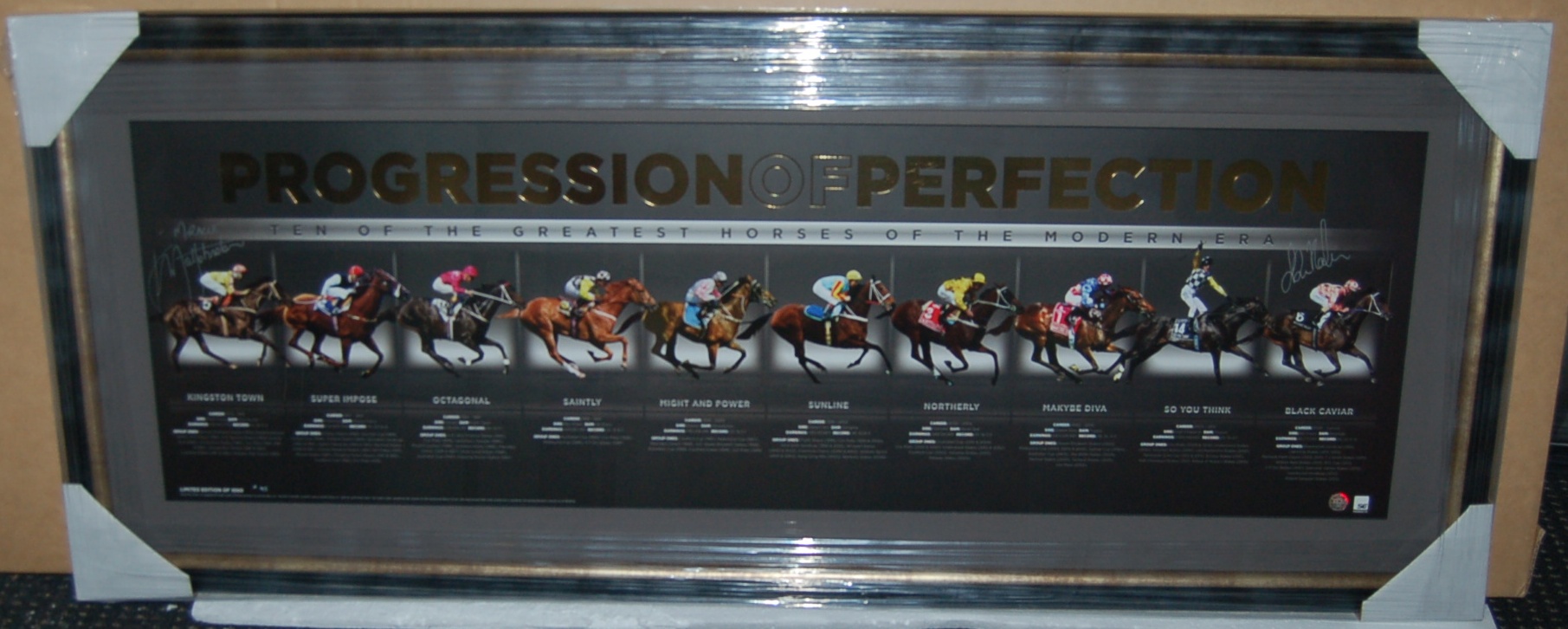 Horse Racing – Dual Signed & Framed Progression Of Perfectio...