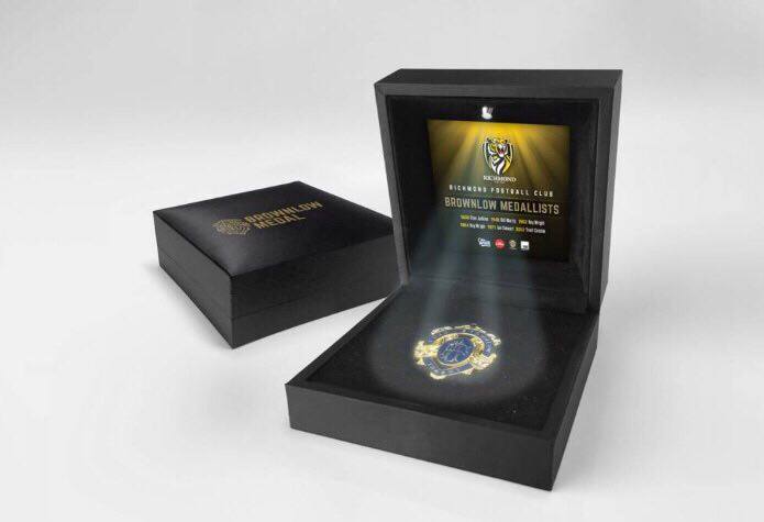 Richmond Tigers – Boxed Brownlow Medal w/ LED Lighting Display