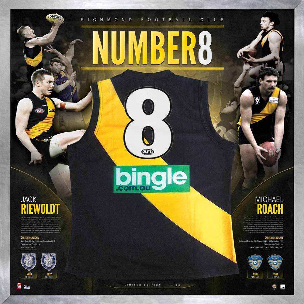Richmond Tigers – Famous Number 8 Signed Jumper