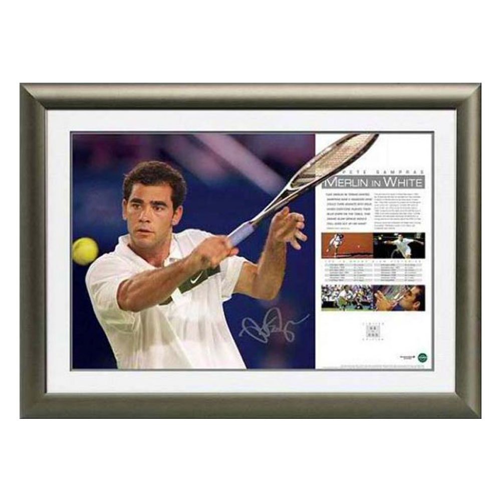 Tennis – Pete Sampras – “Merlin in White” Sign...