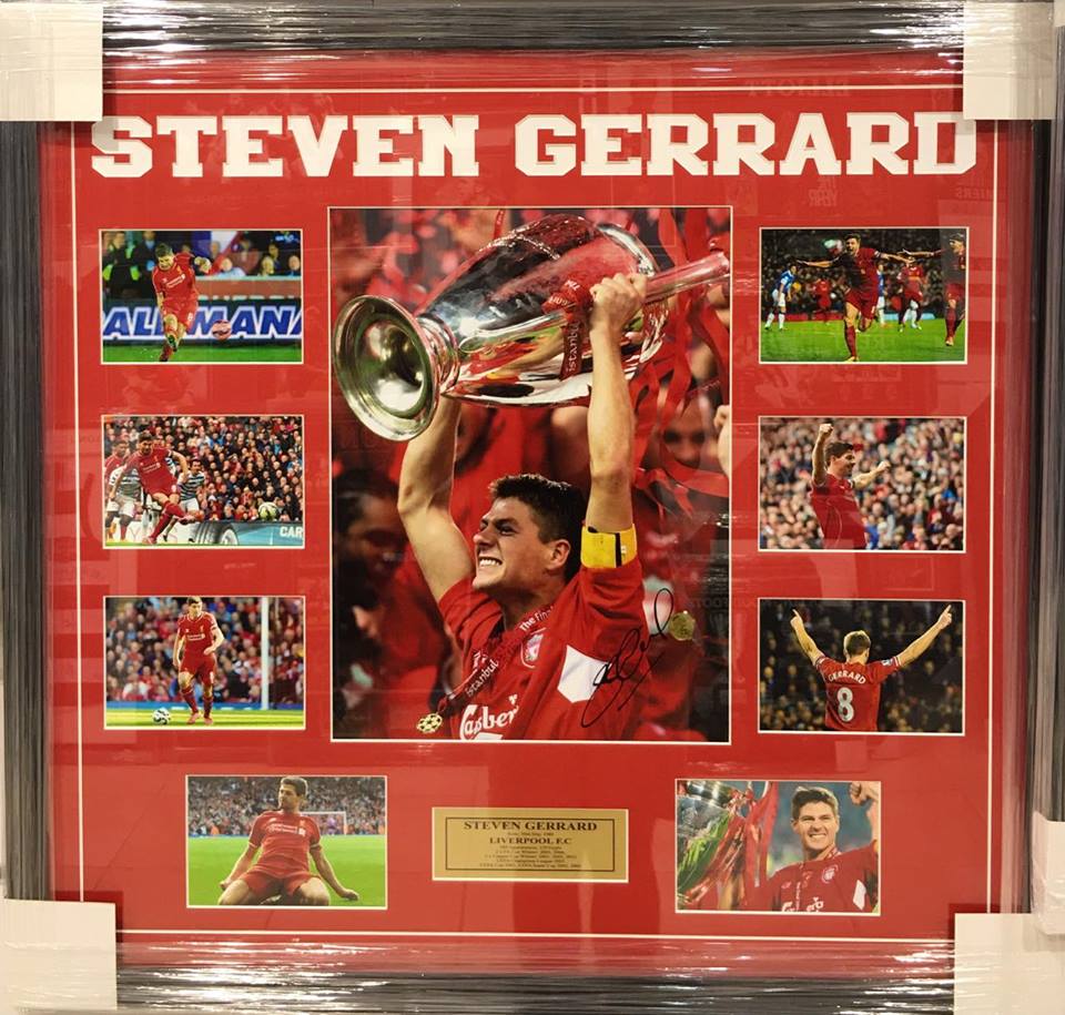 Soccer – Steven Gerrard Liverpool FC Signed & Framed Photo ...