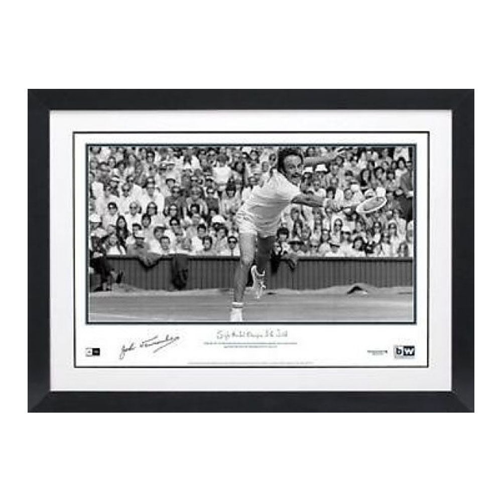 Tennis – John Newcombe Signed & Framed ‘Single Handed ...