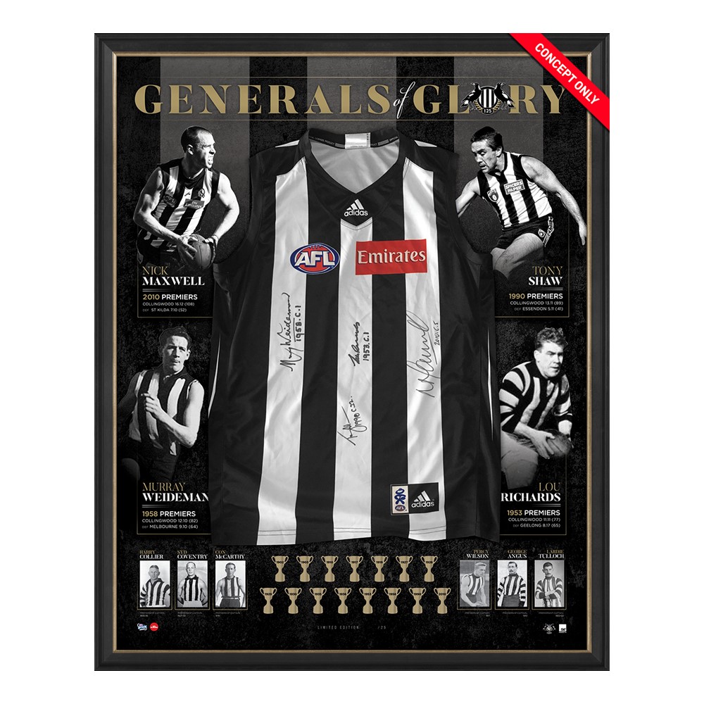 COLLINGWOOD –  PREMIERSHIP CAPTAINS PERSONALLY SIGNED GUERNSEY
