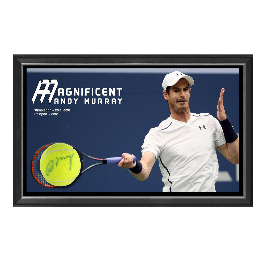 Tennis - Andy Murray Signed & Framed Tennis Ball | Taylormade ...