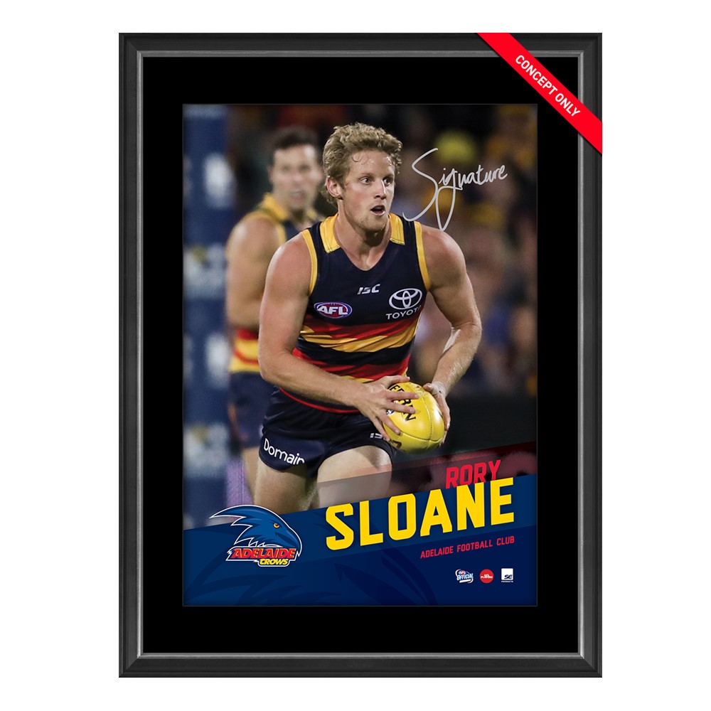 Adelaide Crows – Rory Sloane Personally Signed Vertaramic