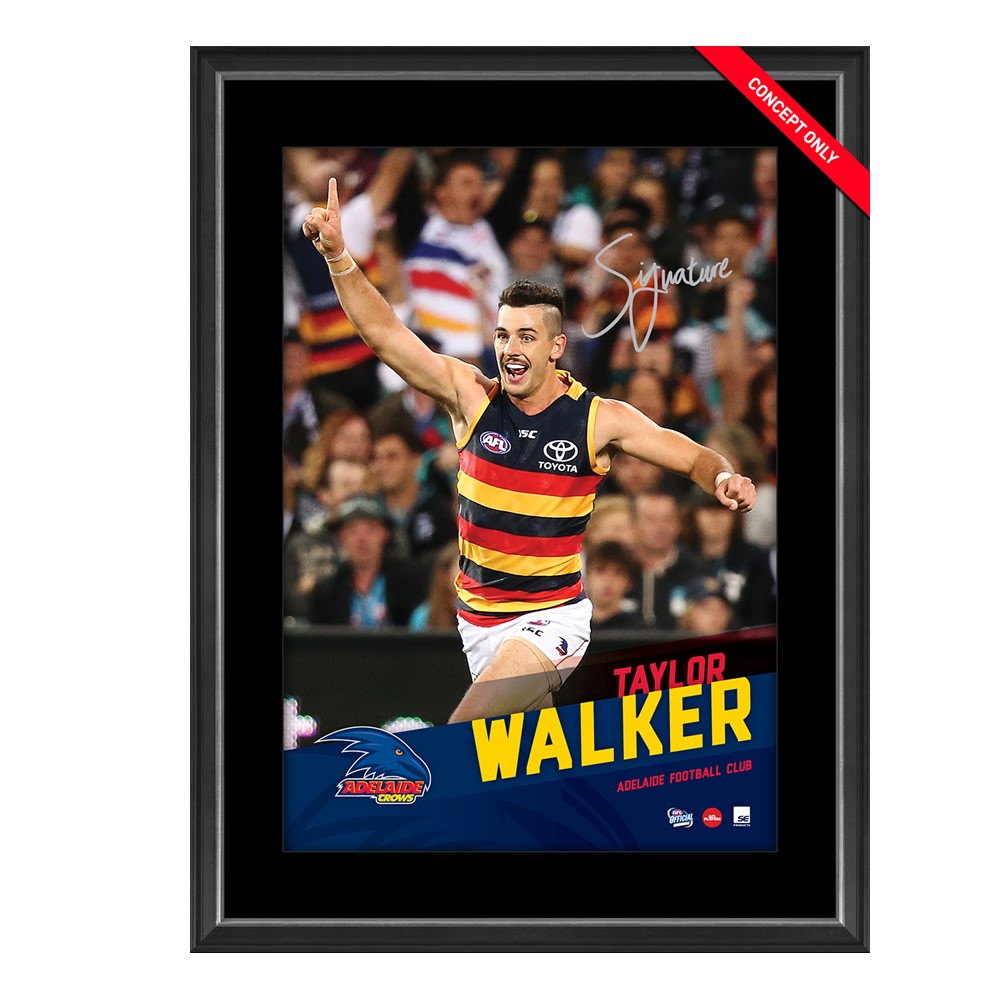 Adelaide Crows – Taylor Walker Personally Signed Vertaramic