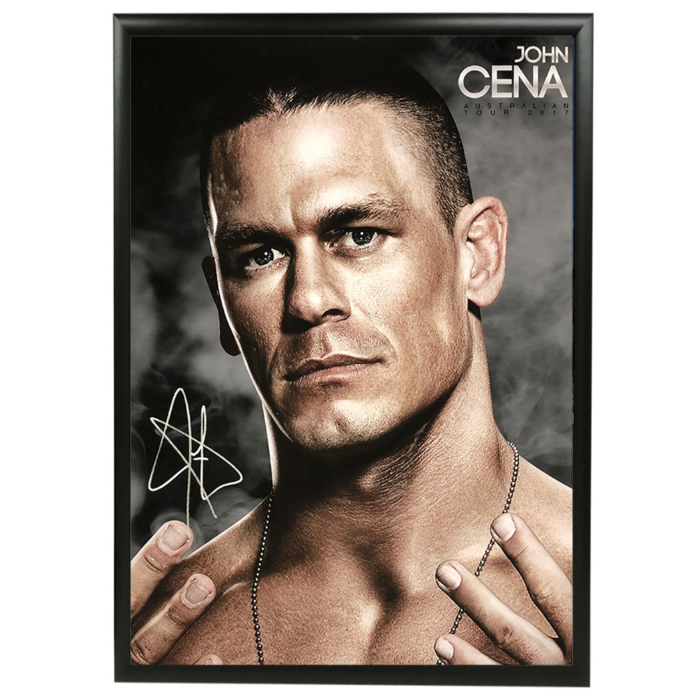 John Cena – WWE Signed and Framed Oversize Canvas
