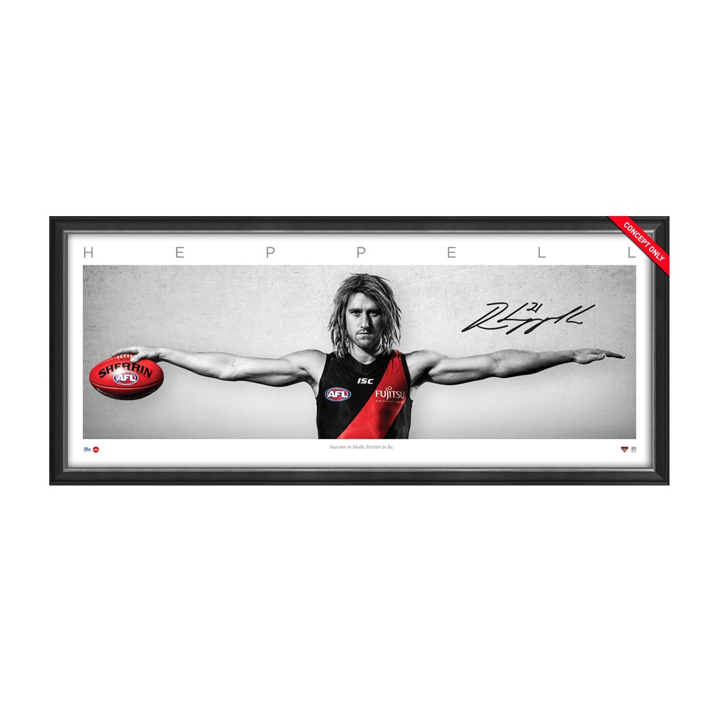 Essendon Bombers – Dyson Heppell Wings Signed and Framed Lithogr...