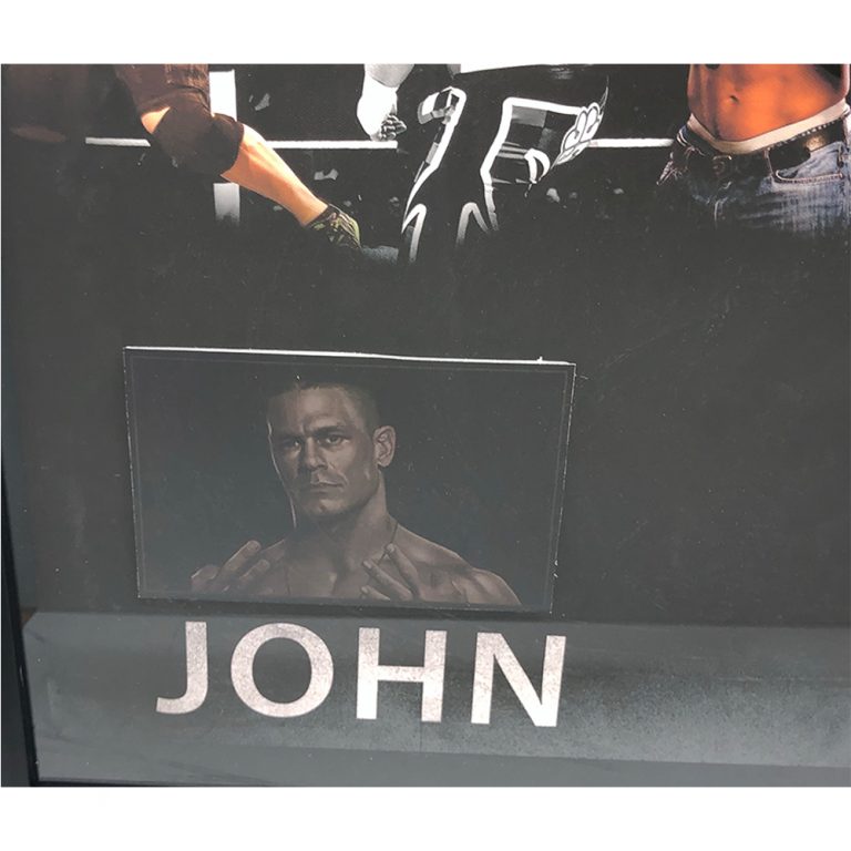 John Cena Signed And Framed Wwe Title Belt Taylormade Memorabilia Sports Memorabilia Australia 