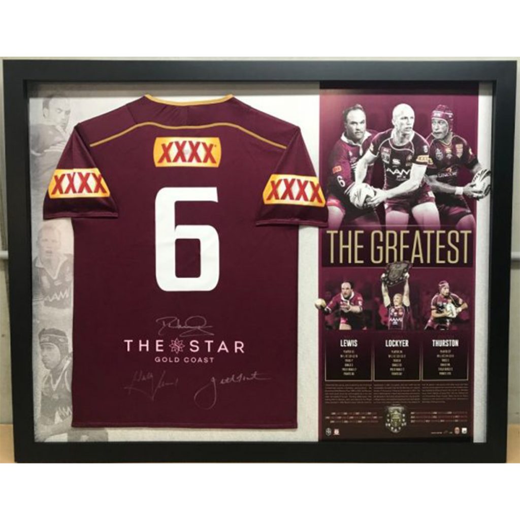 Darren Lockyer Signed Queensland Maroons State of Origin Photo Framed – HT  Framing & Memorabilia