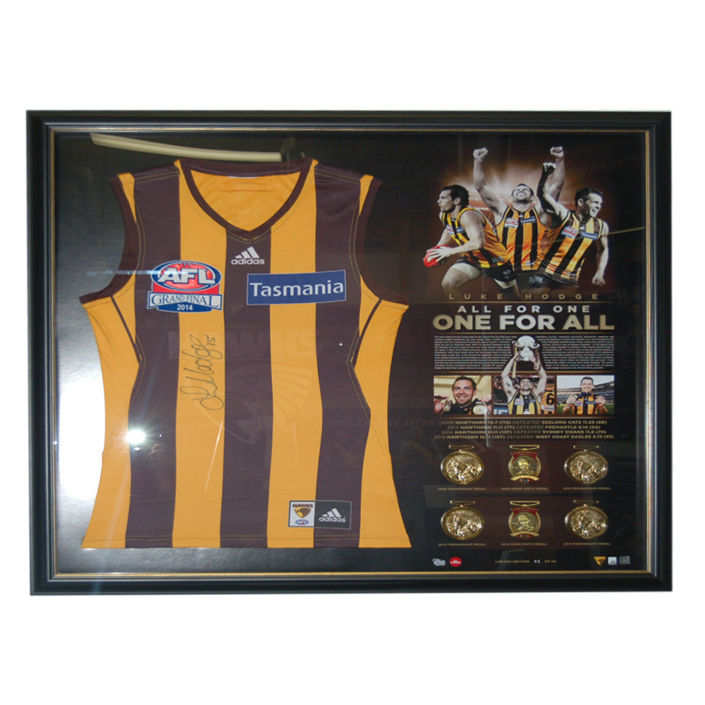 Hawthorn Hawks – Luke Hodge “One For All” Signed &am...