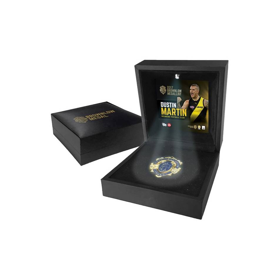 Richmond Tigers – Dustin Martin 2017 Brownlow Medal Boxed with LED L...