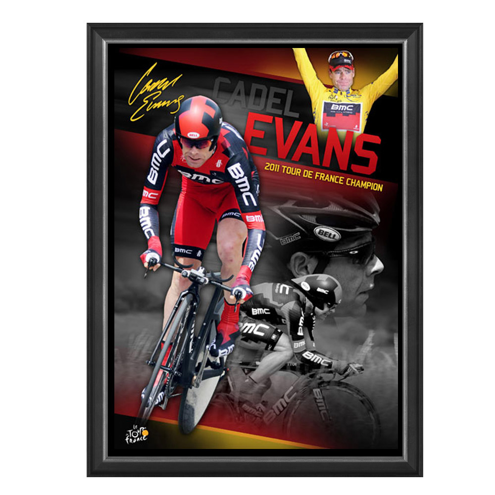 Cycling – Cadel Evans – Official Framed Tour De France 201...