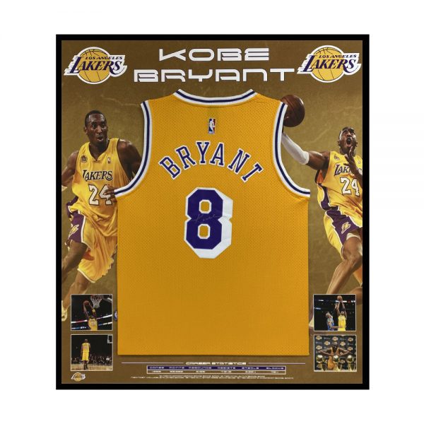 Basketball Kobe Bryant Signed & Framed Los Angeles Lakers Jersey