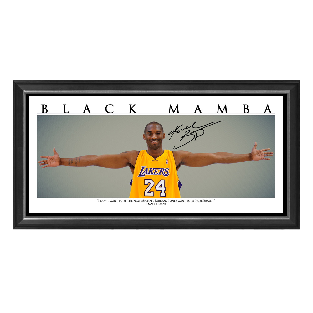 Basketball – Kobe Bryant Framed LA Lakers Wings Lithograph