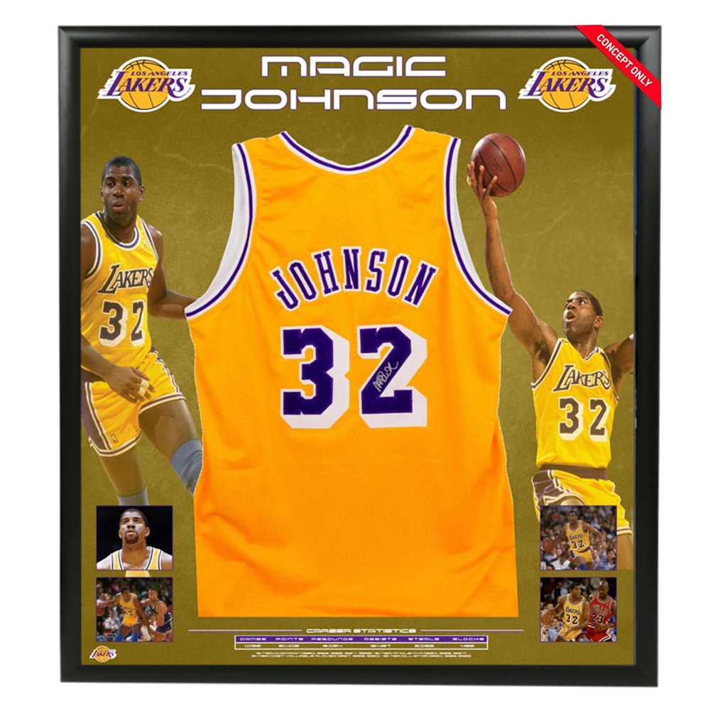 magic johnson lakers jersey