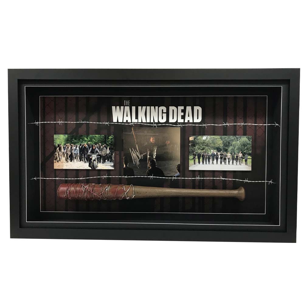 The Walking Dead – Signed and Framed Photograph with Bat & ...