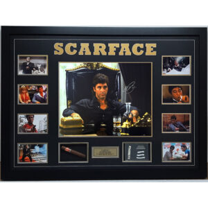 Scarface Signed & Framed 16x20 Photograph with Cocaine & Cigar Prop Display