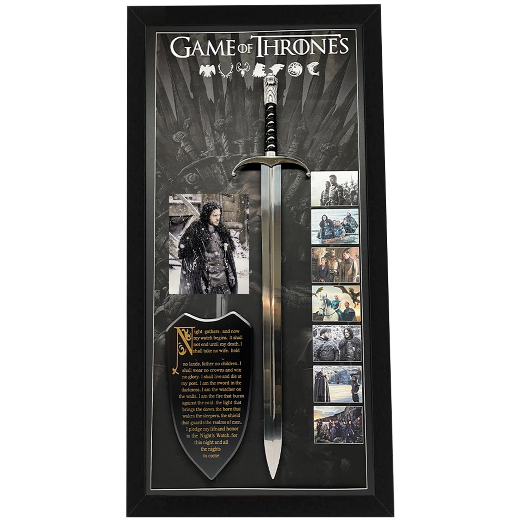 Game of Thrones – Kit Harington Hand Signed Photograph with Sword an...