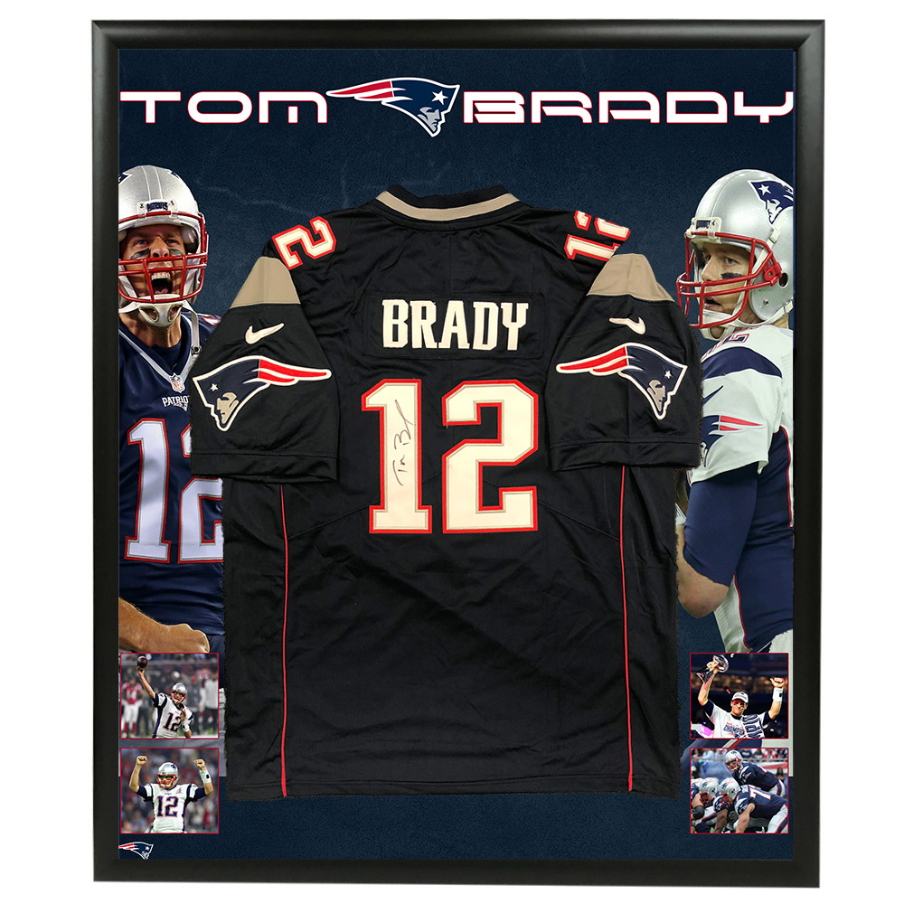NFL – Tom Brady Signed & Framed New England Patriots Jersey
