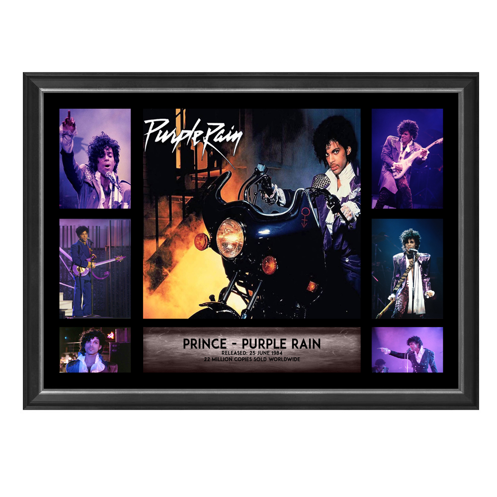 Music – Prince “Purple Rain” Framed Photo Collage