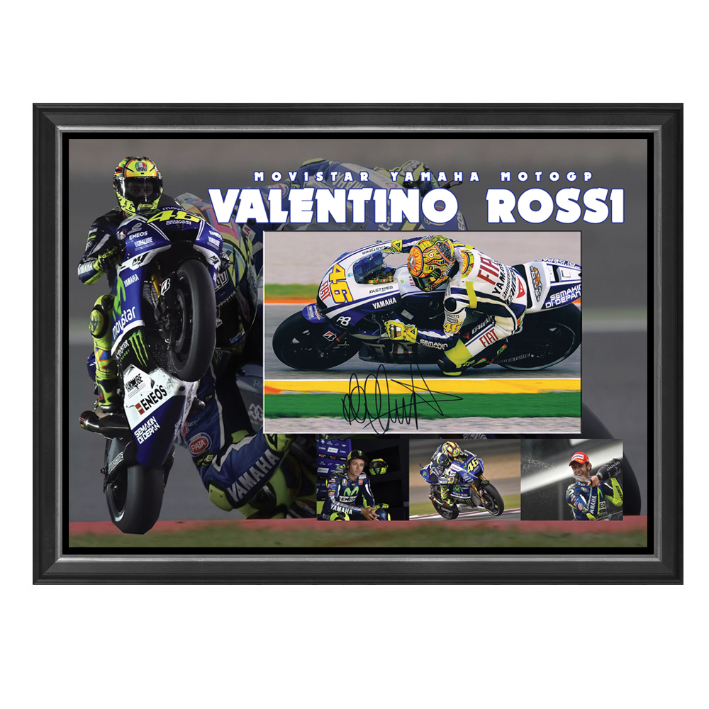 Motorsport – Valentino Rossi Signed and Framed Photograph