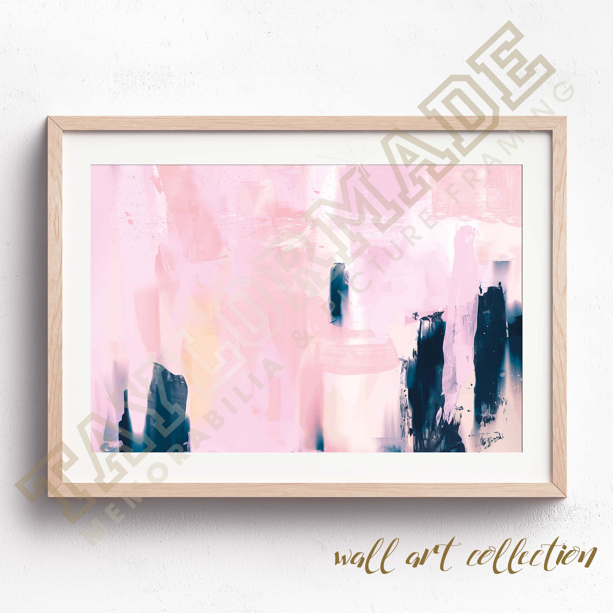 Wall Art Collection – Pink Strokes