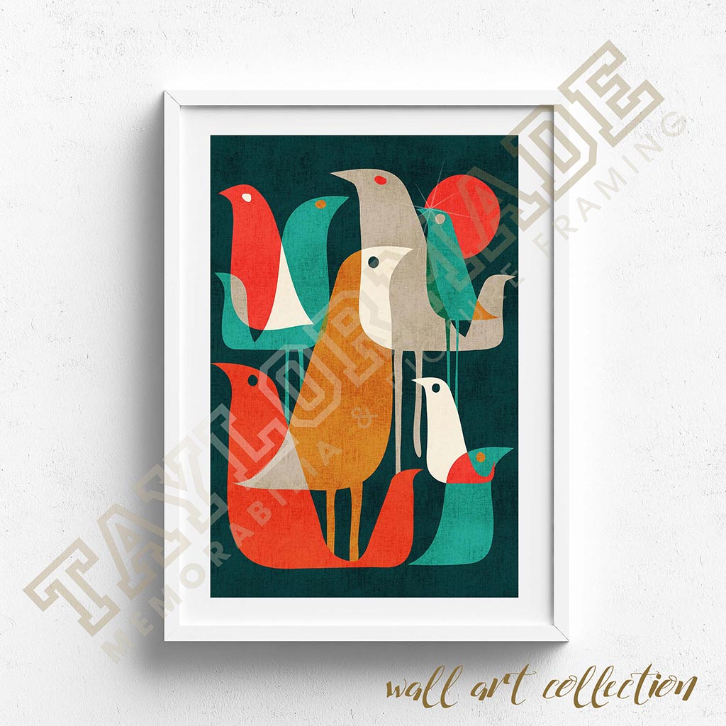 Wall Art Collection – Retro Birds