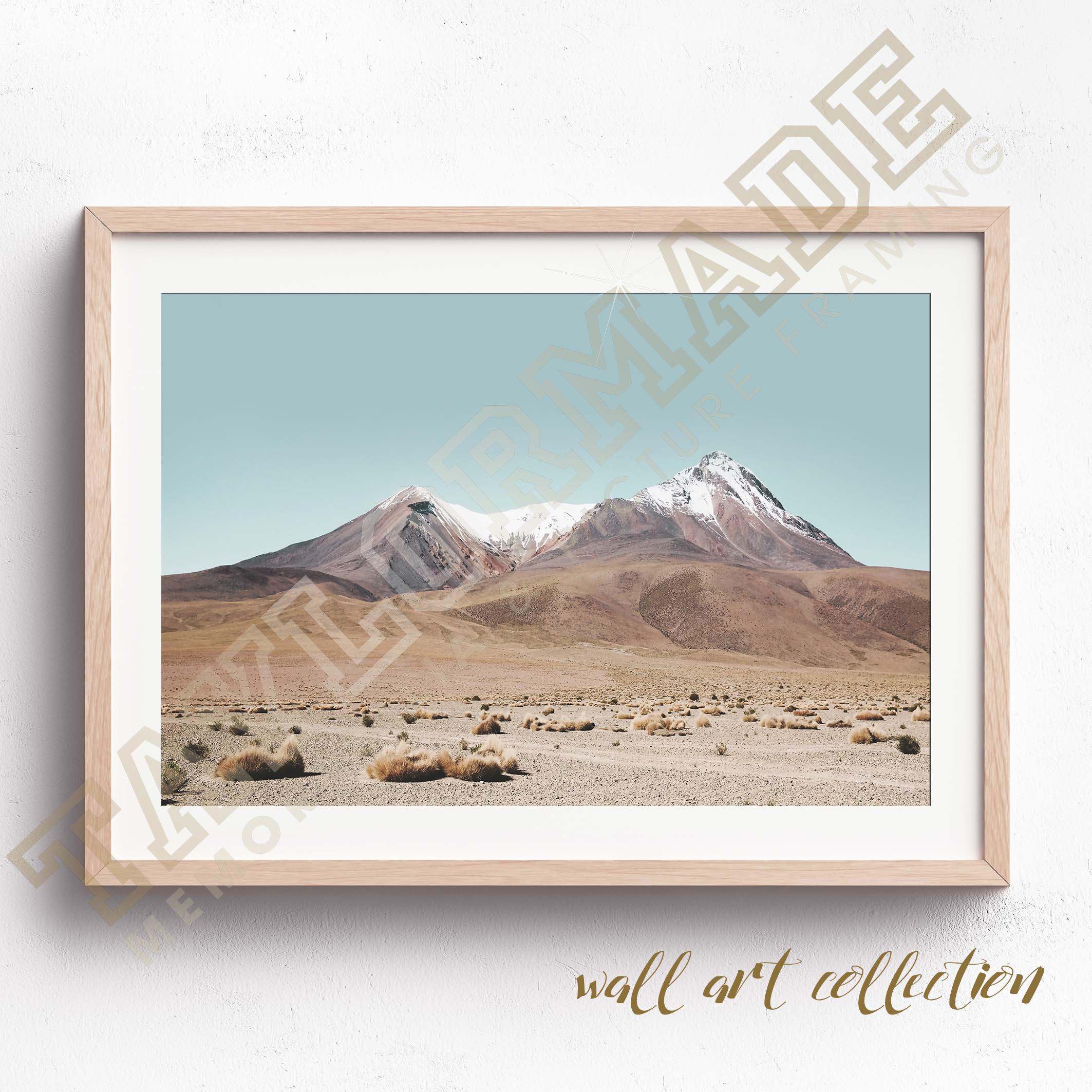 Wall Art Collection – White Desert Caps