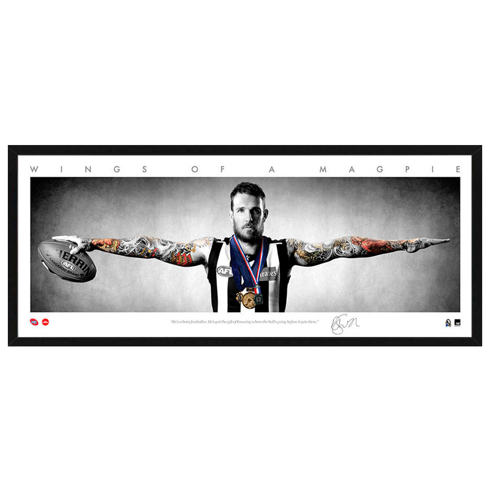 Collingwood Magpies – Dane Swan Framed Mini Wings Lithograph