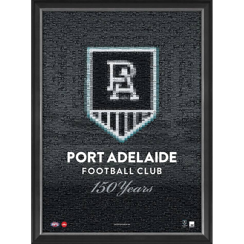 Port Adelaide – 150th Anniversary Framed Mosaic Limited Edition ...
