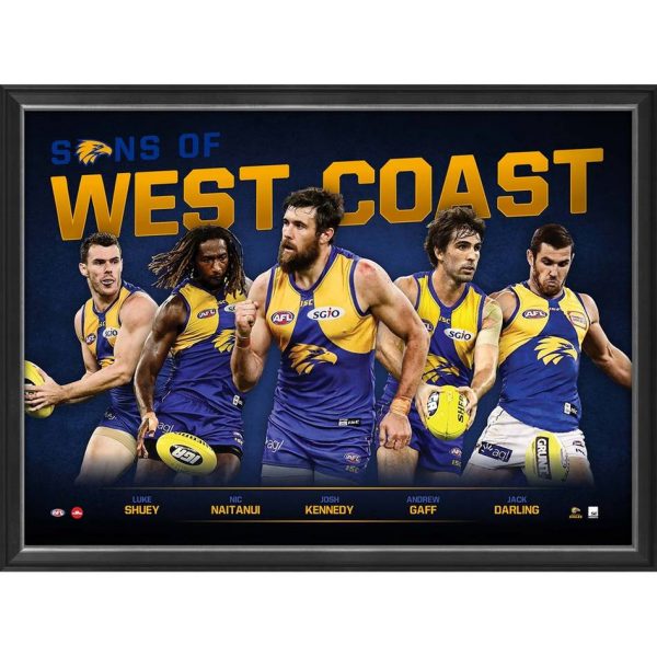 Details about   NIC NAITANUI WEST COAST EAGLES HAND SIGNED LIMITED FRAMED PRINT SHUEY GAFF HURN