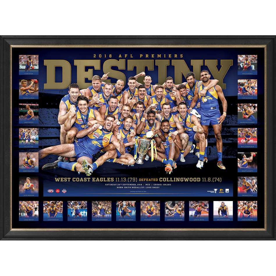 West Coast Eagles – 2018 AFL Grand Final Destiny Framed Print
