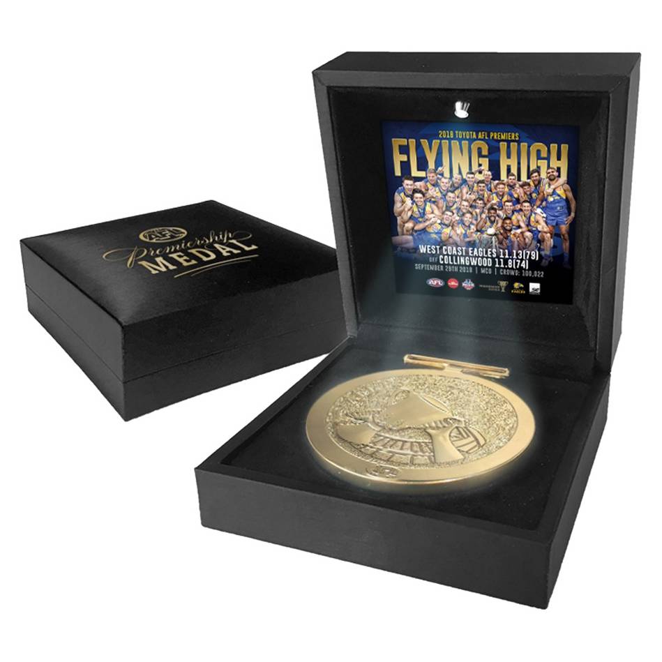 West Coast Eagles – 2018 AFL Grand Final Premiership Medal in Display Box