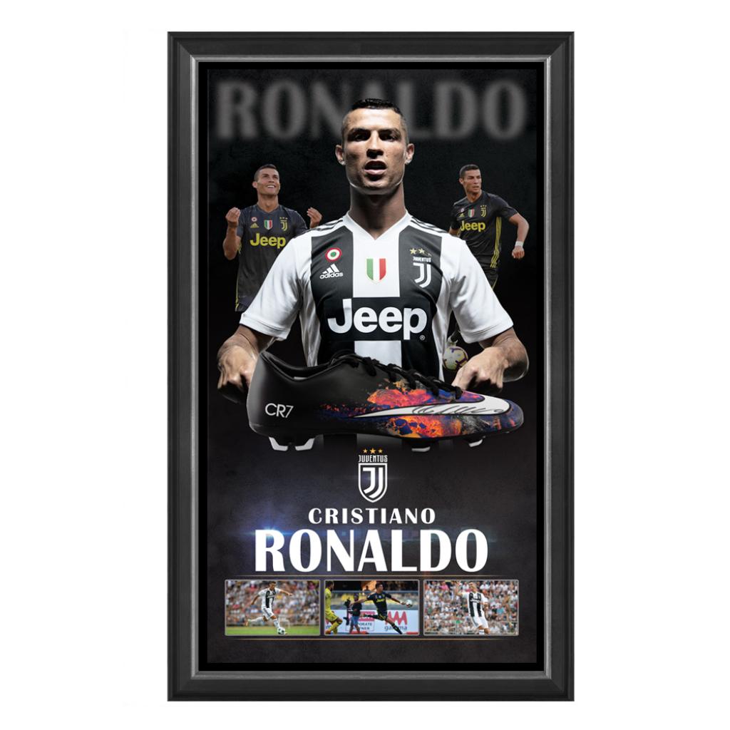 ronaldo signed football boot
